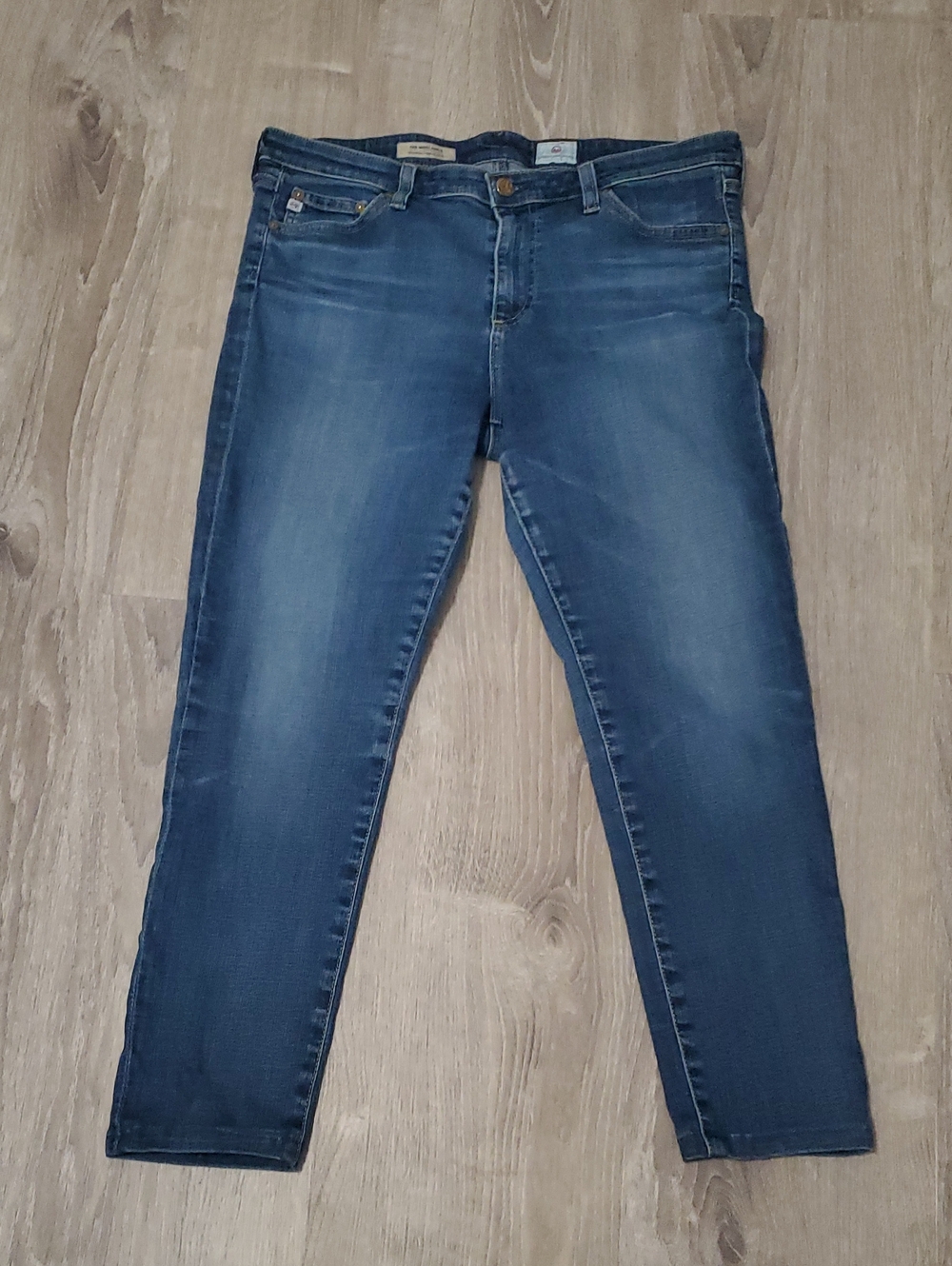 Antropologie AG Adriano Goldschmied The Middi Ankle Mid Rise Jeans Size 32